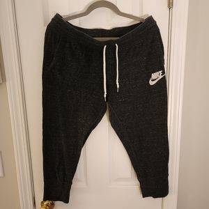Nike Charcoal Capris with White Accents